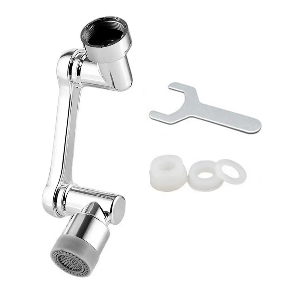 Rotating Faucet Extender Alloy Design Dual Water Mode 1080 Degree Rotating Arm Kitchen Bathroom Sink Aerator Attachment