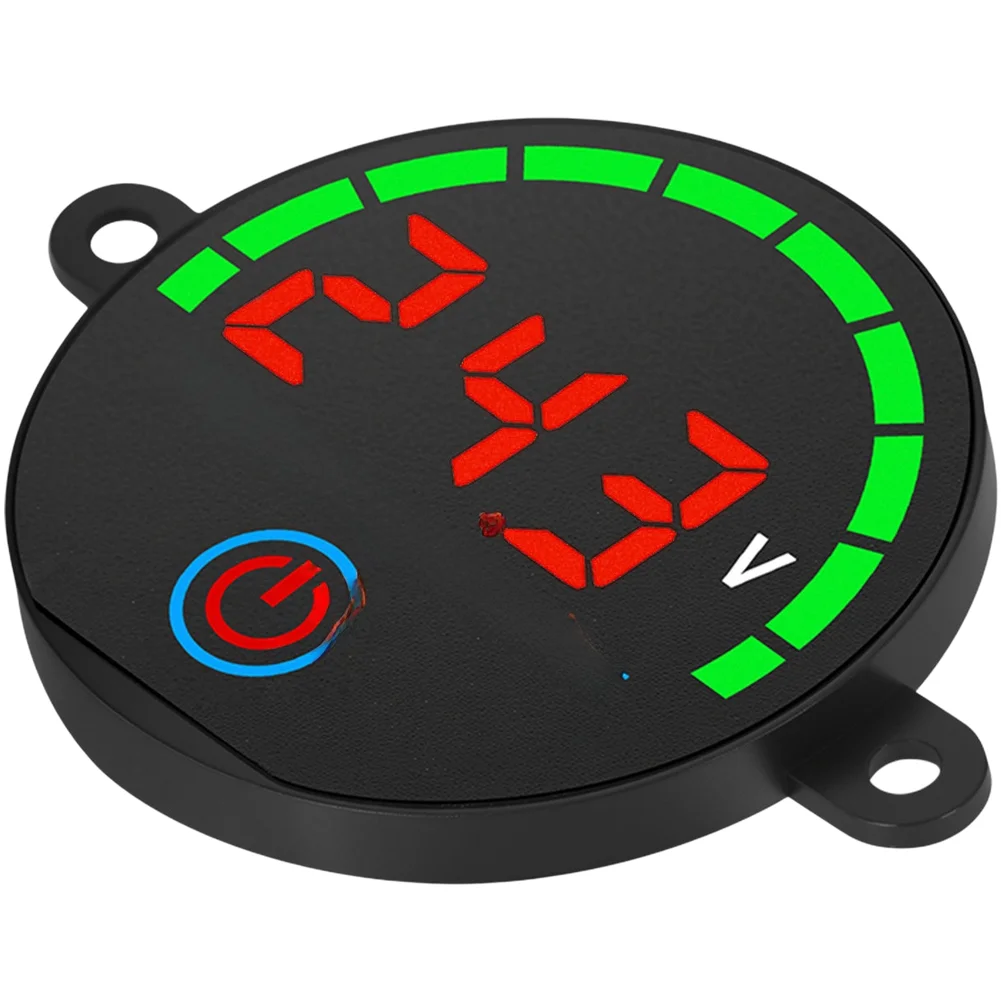 DC7-55V Power Cell Voltage Indicator Panel with LED Display Compact Size 30x30x3mm for Battery Management Systems