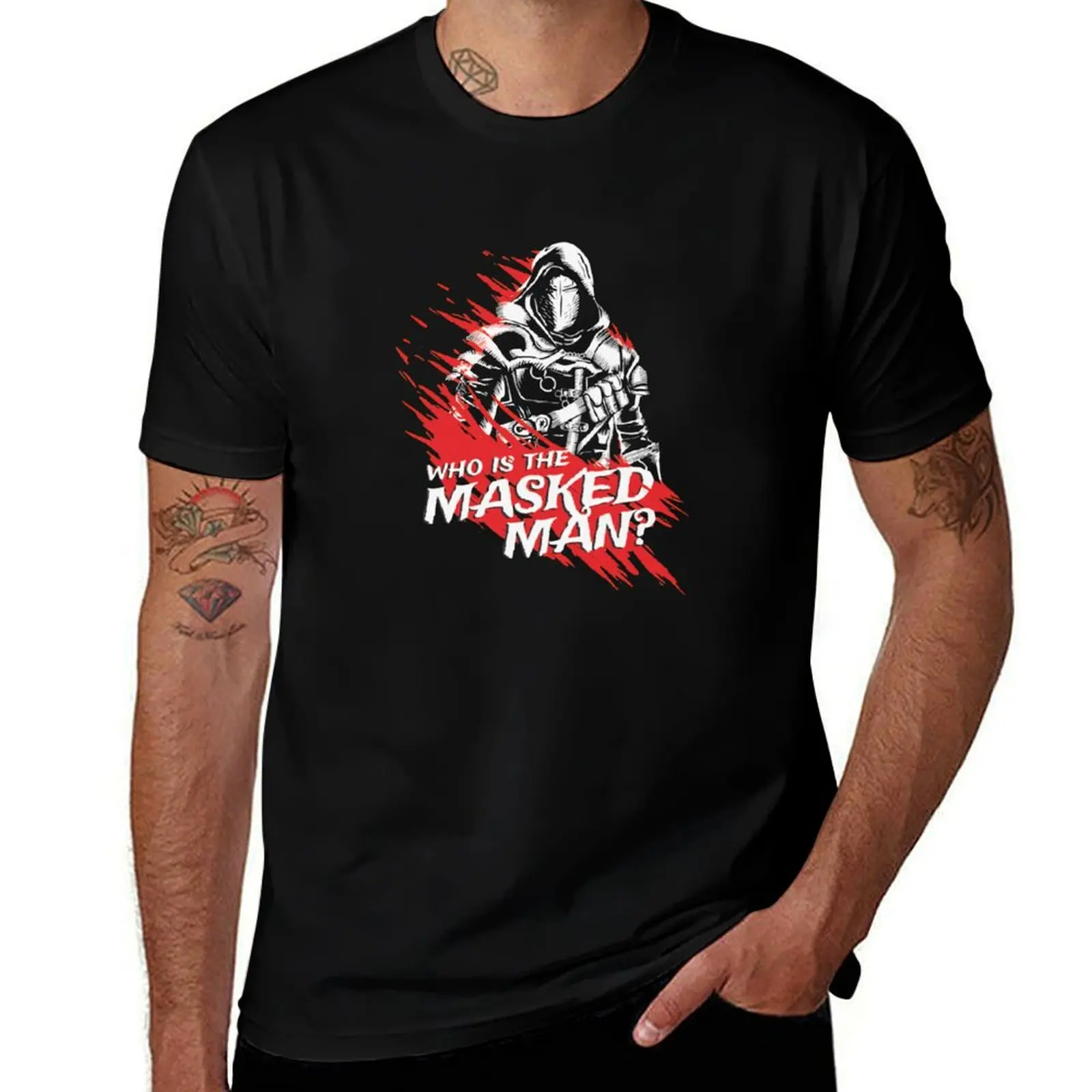 

Who is the Masked Man - Mythic Quest T-Shirt man t shirts for men casual printed t shirts for man T-Shirt