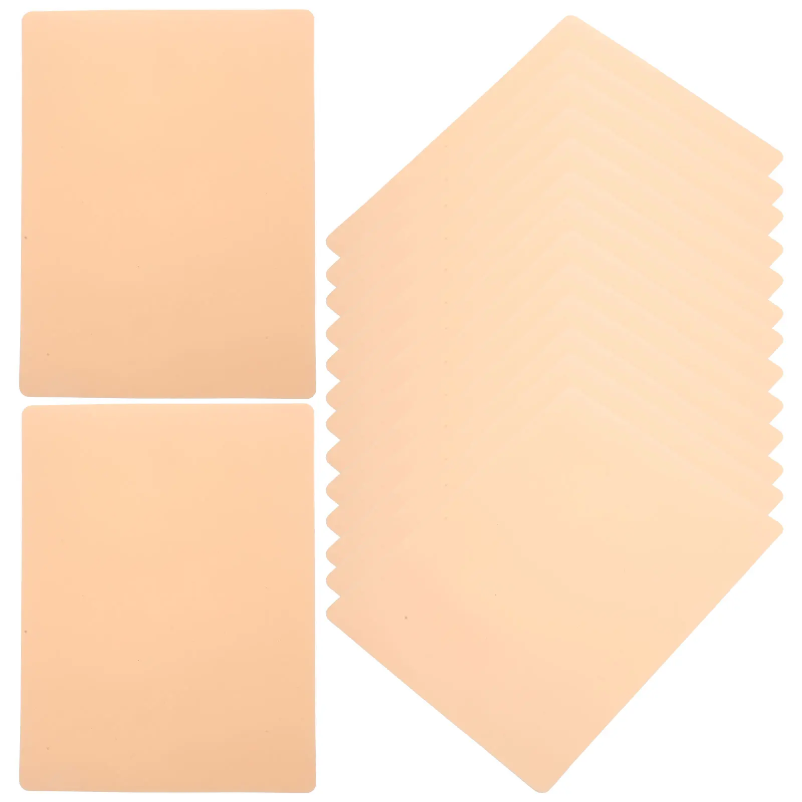 

15 Pcs Silicone Tattoo Fake Makeup Practice Skin Face for Silica Gel Eyebrow Tattooing
