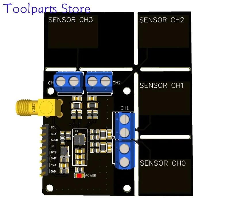 FDC2214 Module Capacitive Sensor Electronic Design Competition Gesture Recognition Paper Counting Liquid Level Measurement