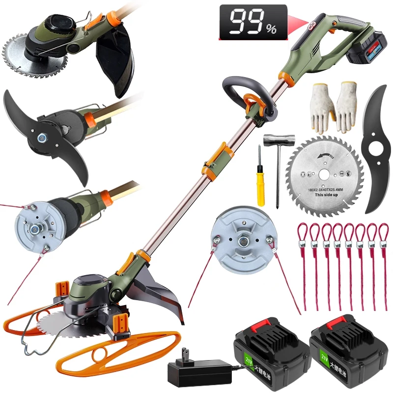 

Газонокосилка, сельскохозяйственный инструмент для прополки, небольшой триммер с литиевой батареей, бесщеточный электрический высокой мощности, новая модель