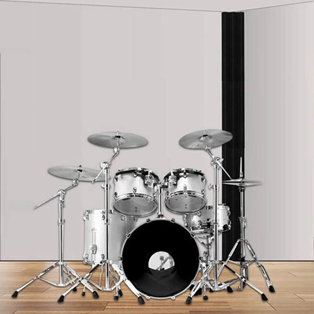 

Y376A ГОРЯЧИЕ 12 шт. акустические панели, угловая ловушка для студии, пенопластовая звукоизоляционная накладка, настенная панель, угловой блок для студии или театра