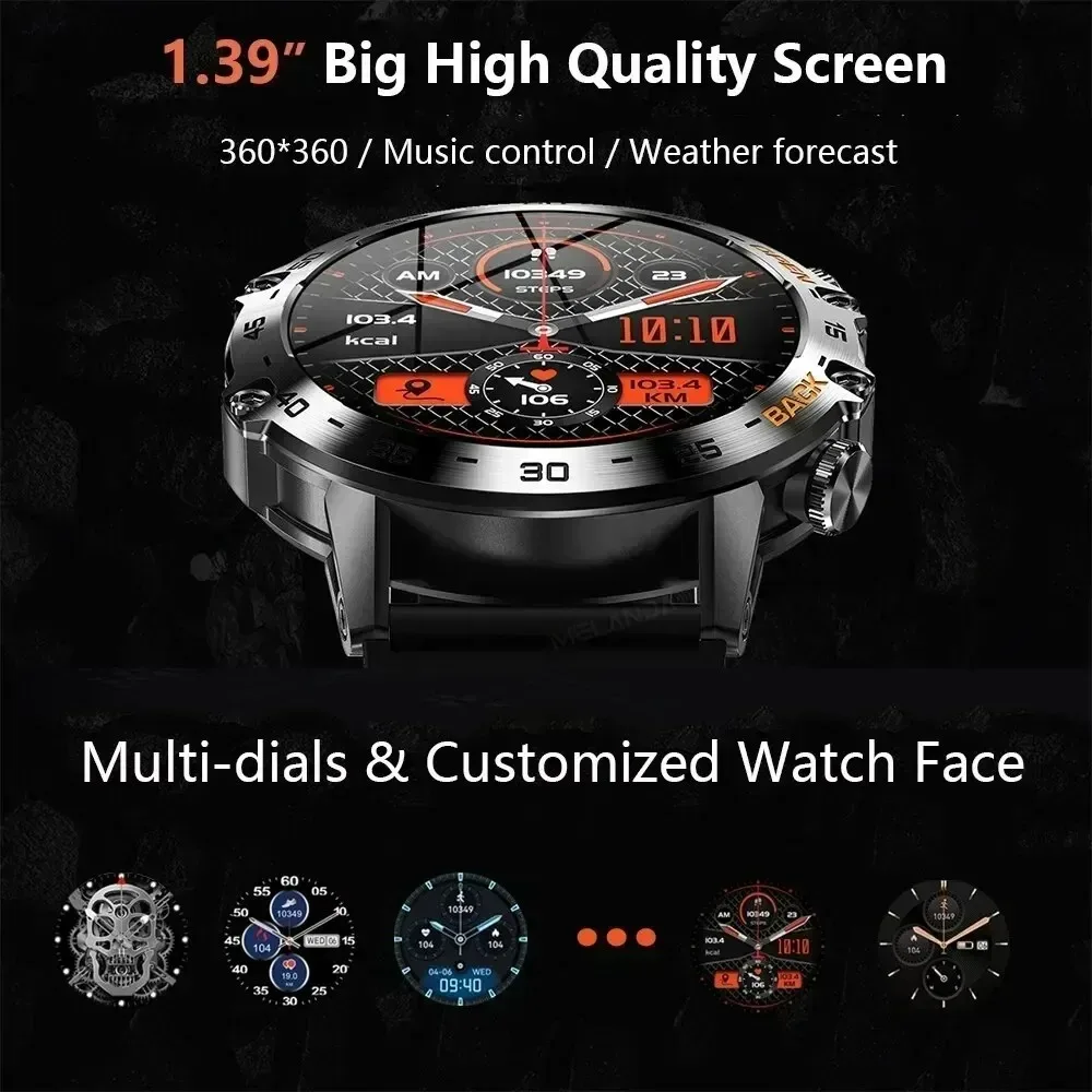 Xiaomi Steel 1.39 Bluetooth Call Smart Watch Men Sports Fitness Tracker Watches IP67 Waterproof Monitoring Outdoor Sport watch