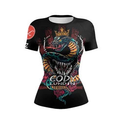 Cody Lundin Women's Rash Guard - No-Gi and Gi Jiu Jitsu Rashguard for Women