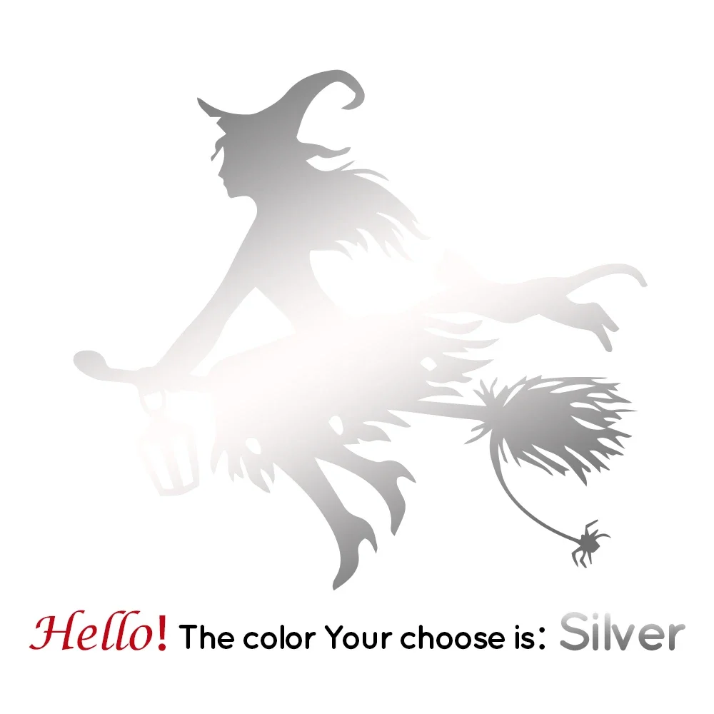 Samochód naklejka osobowość czarownica naklejka winylowa samochód motocykl dekoracyjna naklejka wodoodporna ochrona przeciwsłoneczna naklejka z PVC, 15CM * 12CM