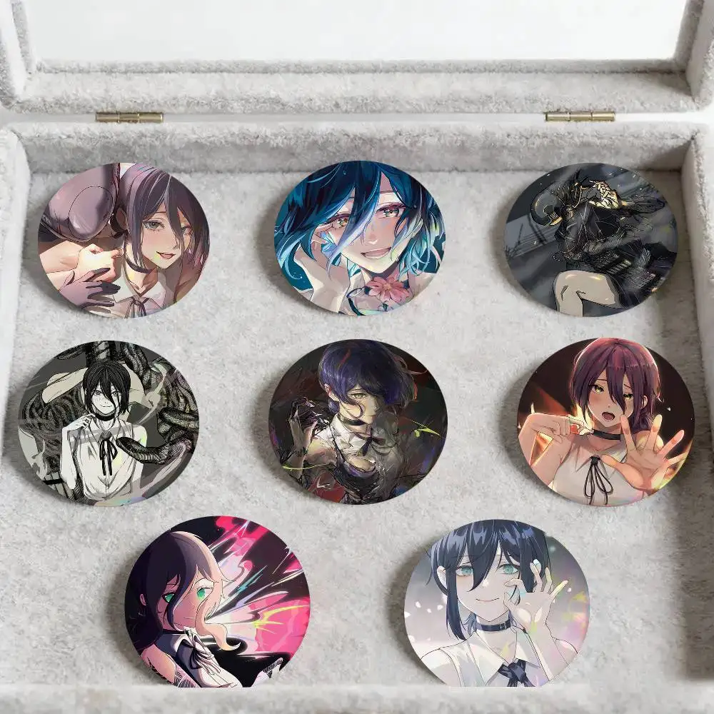Anime Chainsaw Man Reze Round Badges Can Be Used To Decorate Clothes And Backpack Pins