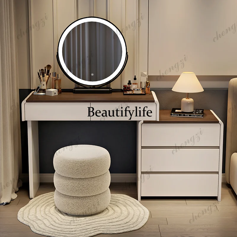 Cheap Simple Makeup Vanity Desk Decor Storage White Mirror Makeup Vanity Desk Vintage Modern Schminktisch Furniture For Bedrooms