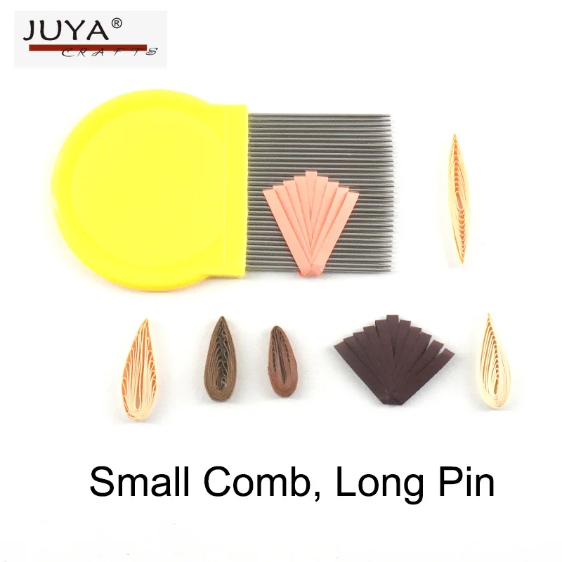 JUYA Quilling Comb, 4 styles, Blue and Pink is traditional style, 2 functions comb and 2 small combs is new.