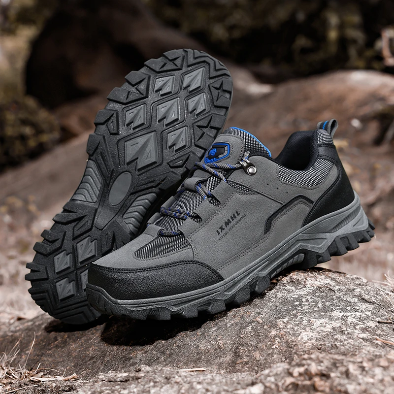 

Новые мужские рабочие ботинки большого размера, модные мужские ботинки для активного отдыха на толстой подошве, и повседневная спортивная мужская обувь.
