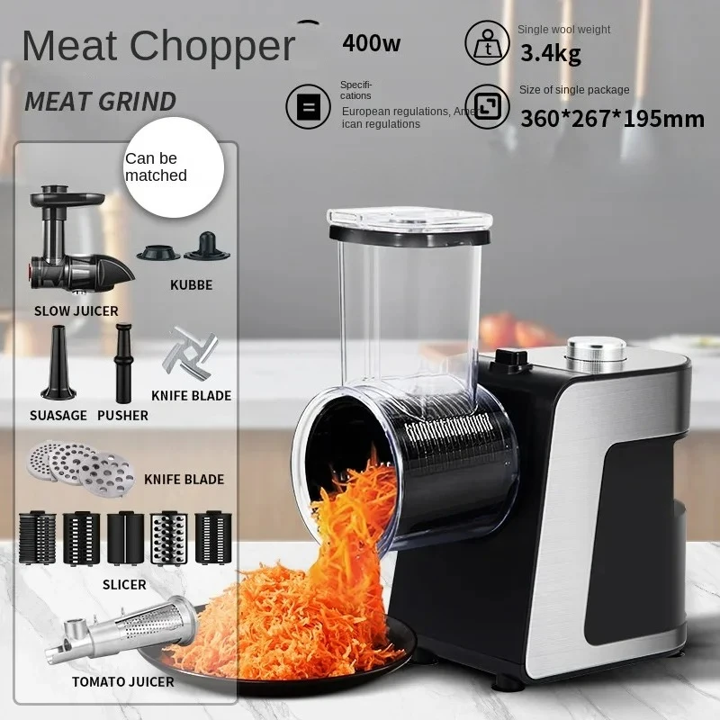 Vegetable cutter Household slicing and shredding artifact Electric roller Potato shredder Small