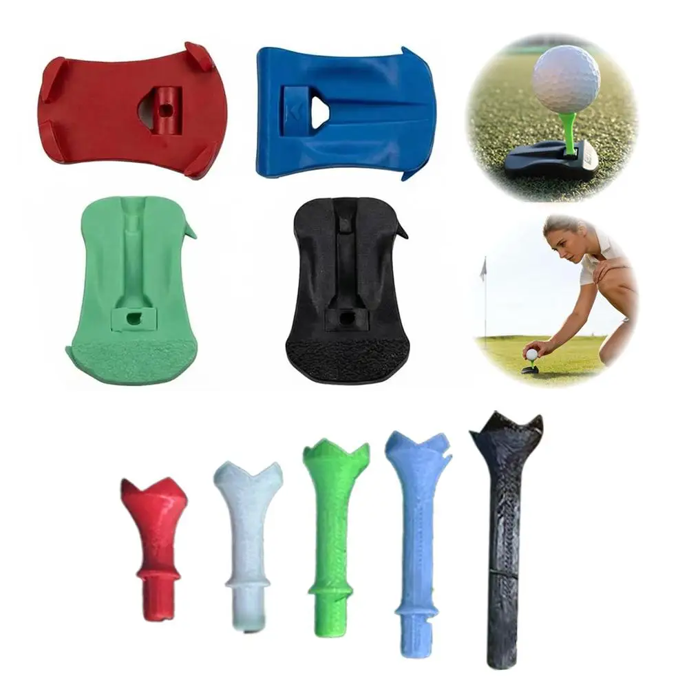 Plastic Hinged Turf Base Golf Training Club Stand Stable Durable Long Lasting Performance Ball Tees Holder