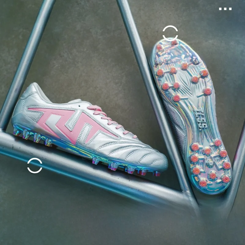 TLSS Football Shoes Full Kangaroo Skin Shock Absorption MG Artificial Grass Football Boots Men's Tactician Cleats 0122