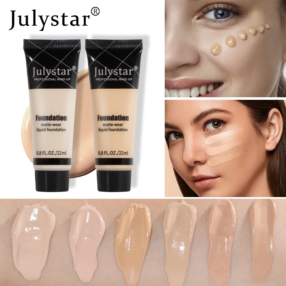 Julystar Waterdichte Concealer Gezichtsmake-Up Foundation Zwarte Oogcirkels Die Vloeibare Foundation Oliecontrole Zweetpreventie Bedekken