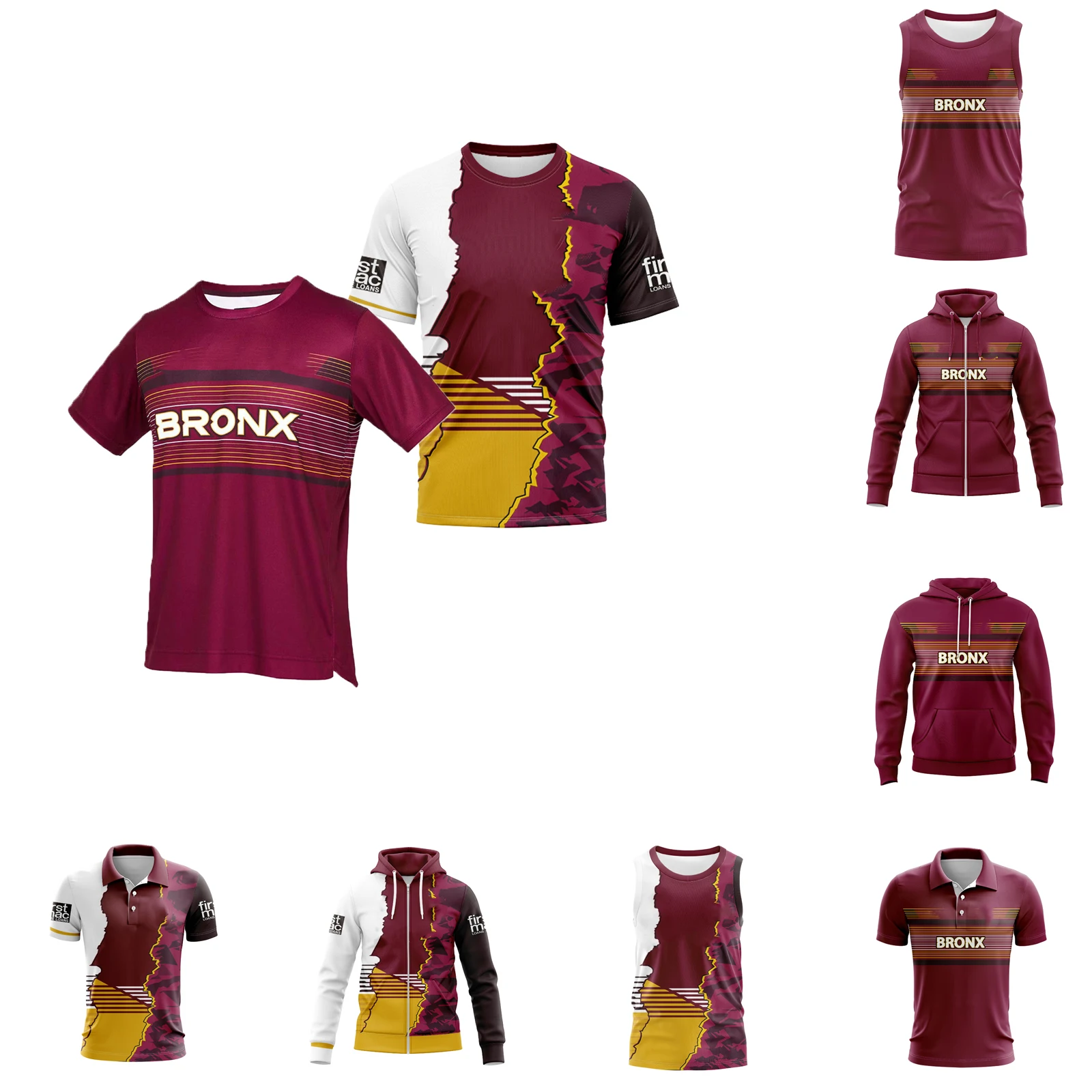 20224 Broncos Trainingsrugbyshirt voor heren, sporthoodies en singlets, aanpassen