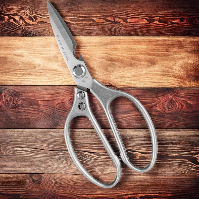 

D5 Kitchen Scissors Stainless Steel Multifunction Chicken Bone Scissor Vegetable Cutting Forbici Pizza Can Opener Shear Tools