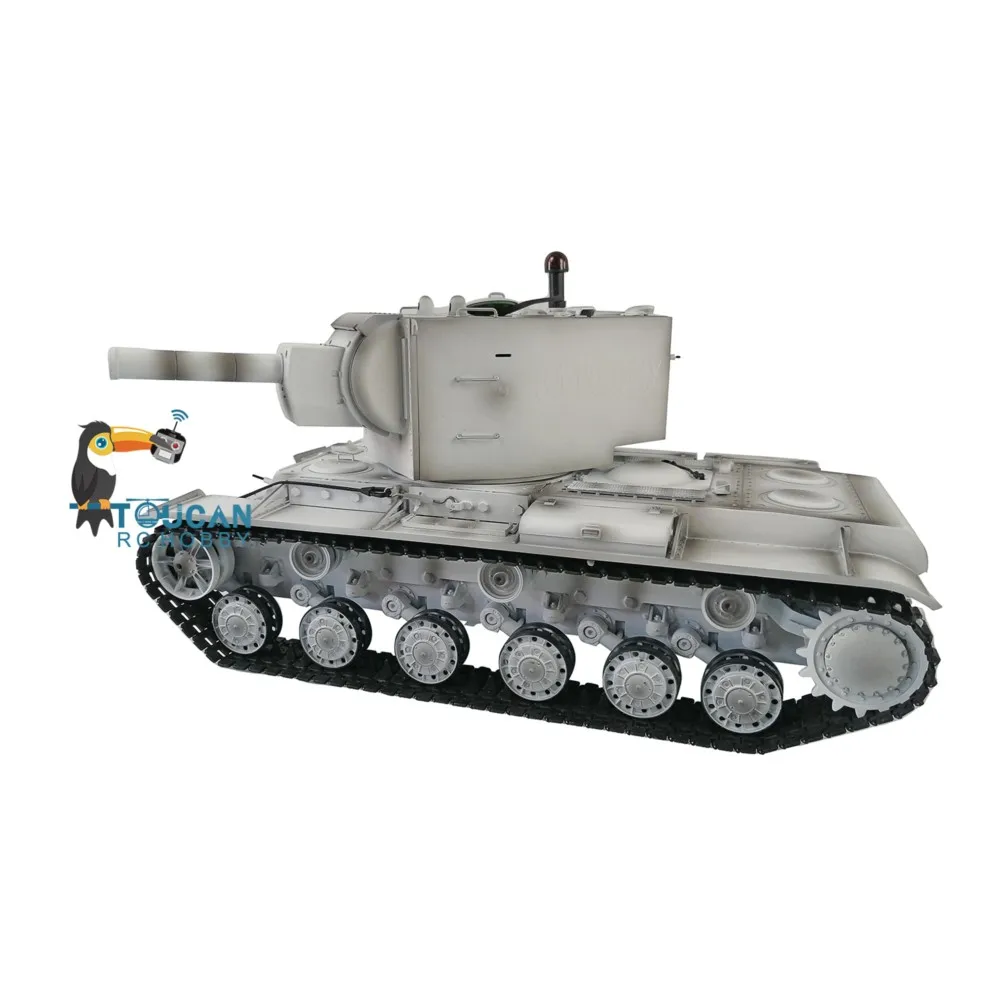 Henglong 1/16 7.0 ترقية السوفياتي KV-2 RTR دبابة مع جهاز للتحكم عن بُعد العملاق 3949 360 ° نموذج مركبة عسكرية للبرج #3