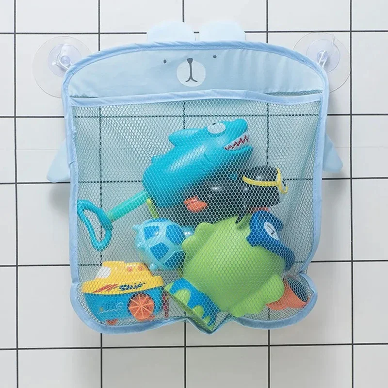Baby Bath Toys Organizer Quick Dry Toddlers Mesh Net Bag for Bathroom Toy Storage Cartoon Shape Sand Beach Toys Storage Holder image 4