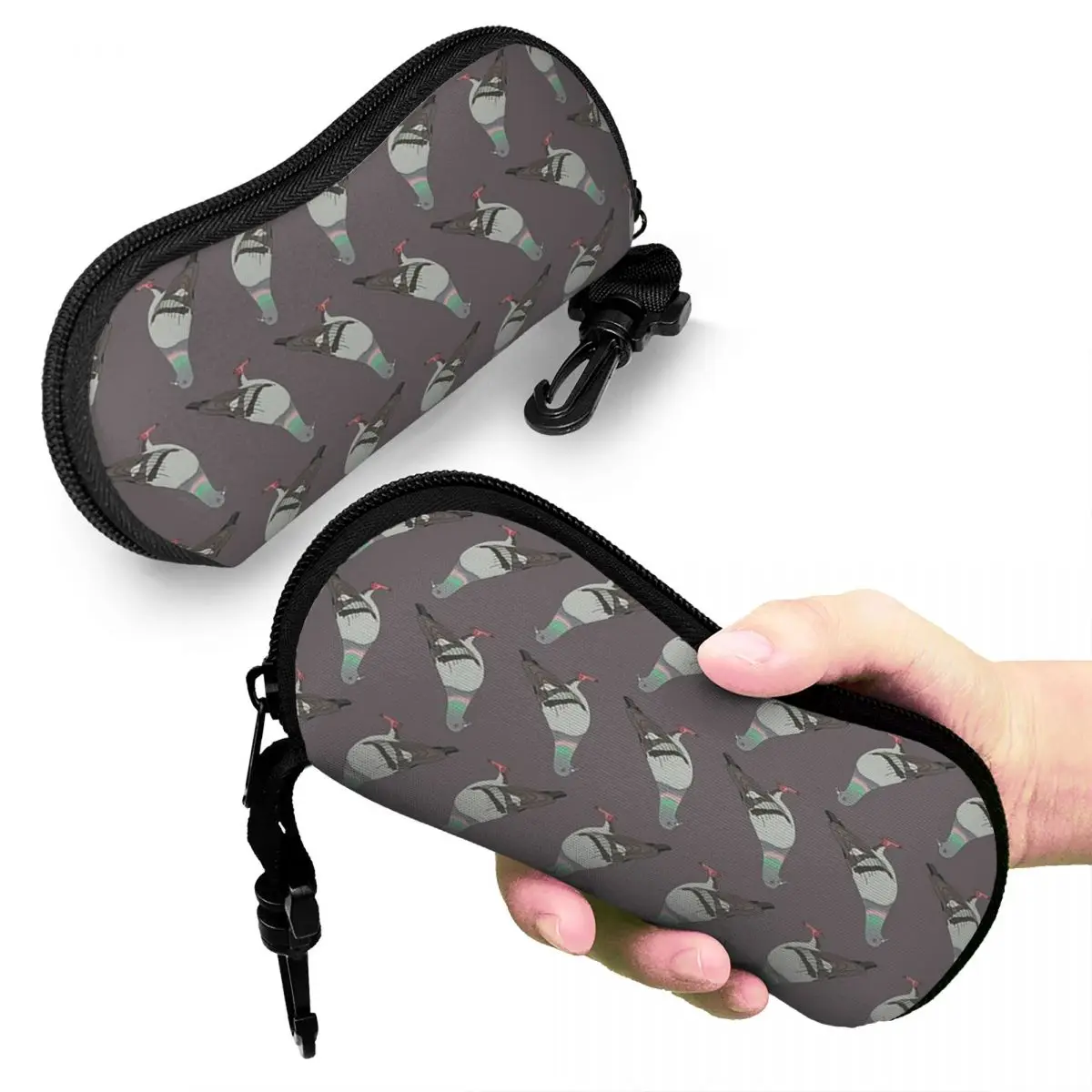 

Pigeon Walk 2020 Grey Shell Glasses Case Protector Sunglasses Box Women Men Soft Eyeglasses Bag Pouch