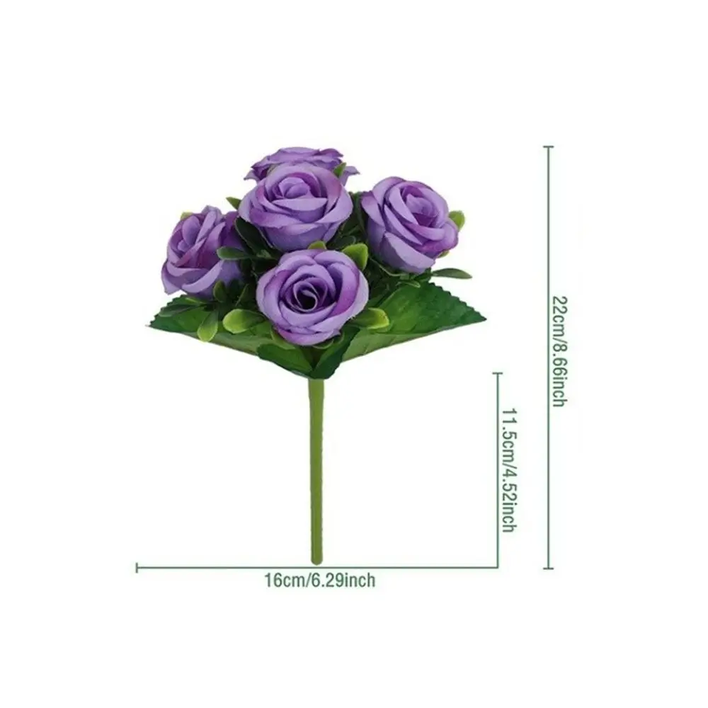 D9 Silk Cloth Artificial Pansy Flowers Dyed Edged DIY Floral Flower Bouquet Soft Realistic Artificial Flowers Valentine Day Gift