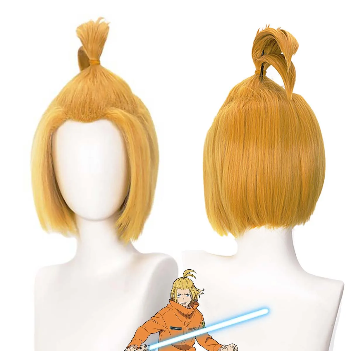 Haween Party Rollenspel Mannen Anime Enen geen Shouboutai Asa Boiru Child Spy Pruik