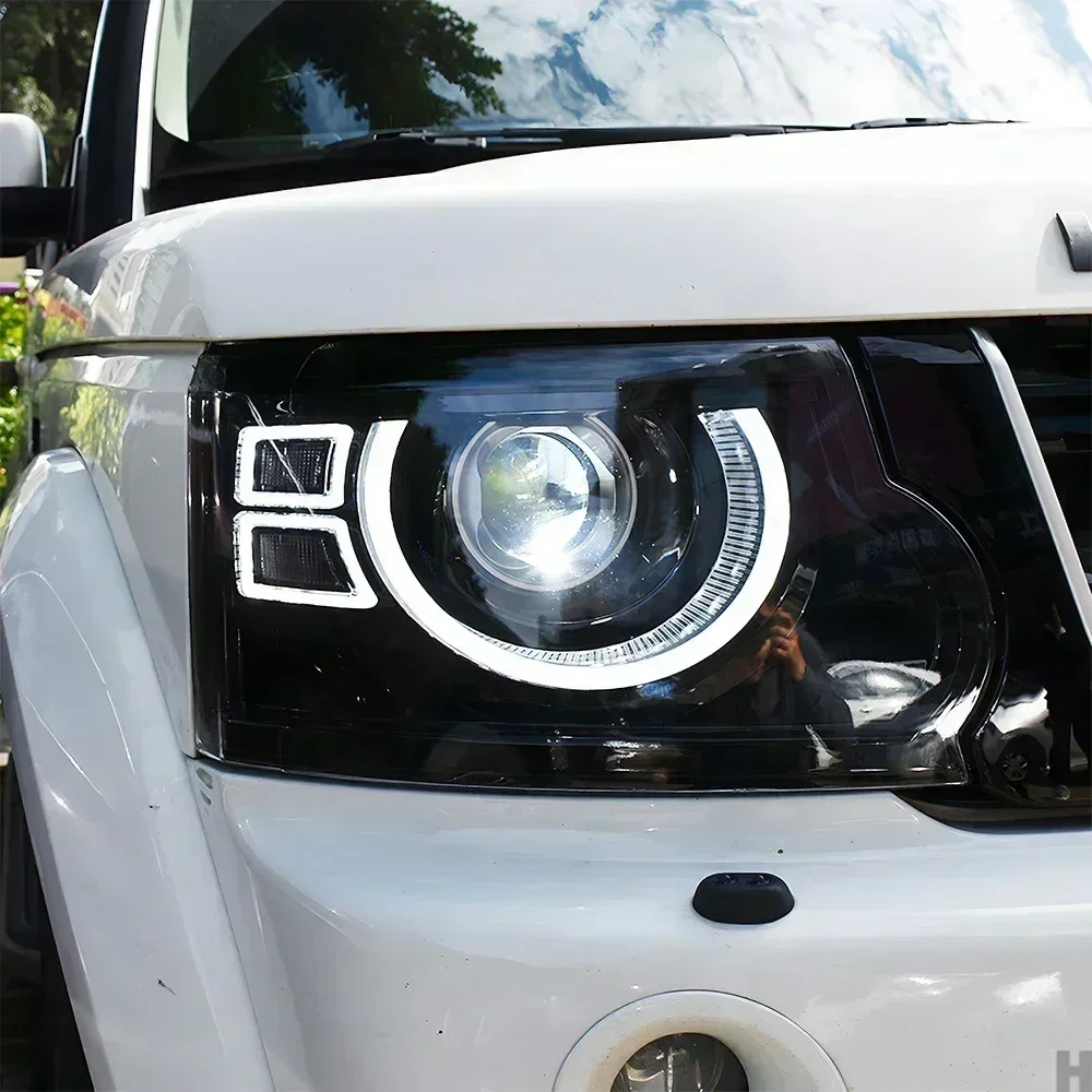 

Upgraded Car Front Lamps For Land Rover Discovery 4 2010-2016 LED Auto Headlights Assembly Bifocal Projector Lens Accessories