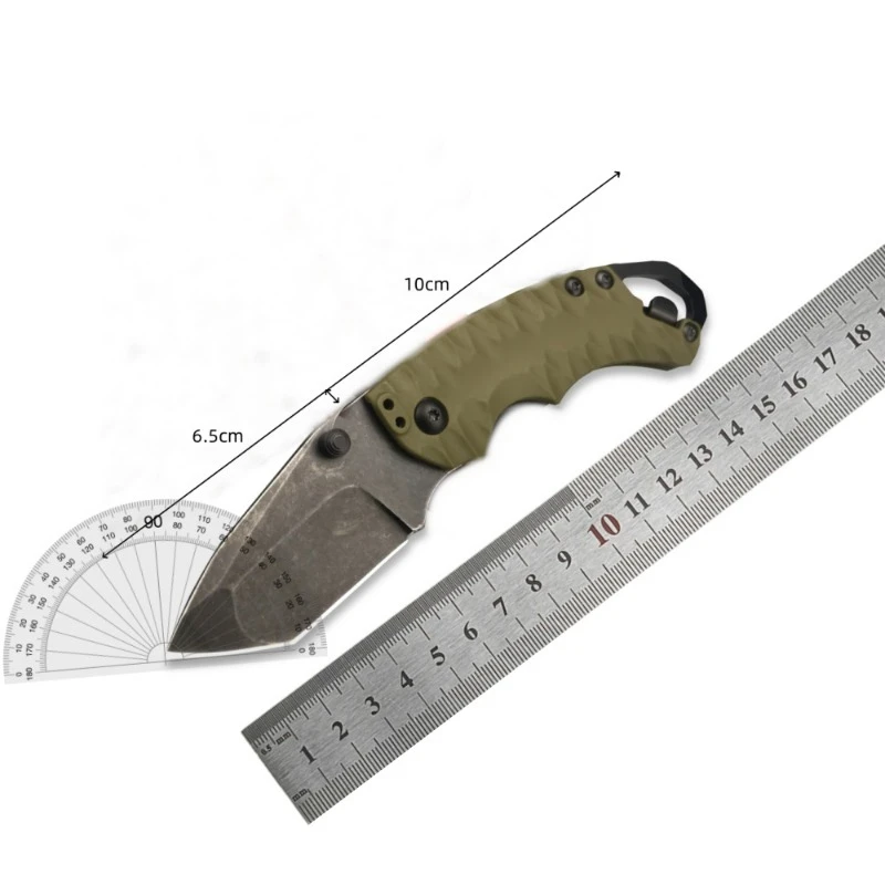 KS 8750 Mini EDC Folding Knives 8Cr13Mov Blade Nylon Glass Fiber Handle Outdoor Hunting Survival Self-defense Pocket Knife Tool