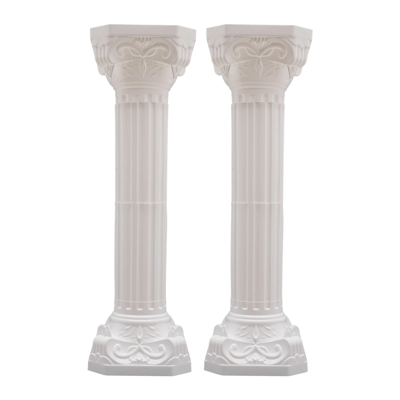 

2Pcs Roman Column Wedding Landscaping Roman Pillars Artistic Roman Column Statue Party Flowerpot Holder Home Decoration