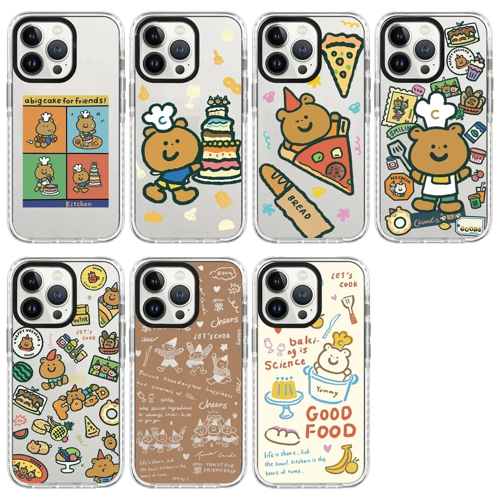 

Cartoon Kitchen 2.0 Acrylic White Border Magnetic Phone Case Cover for IPhone 17 16 15 14 13 12 Pro Max Case