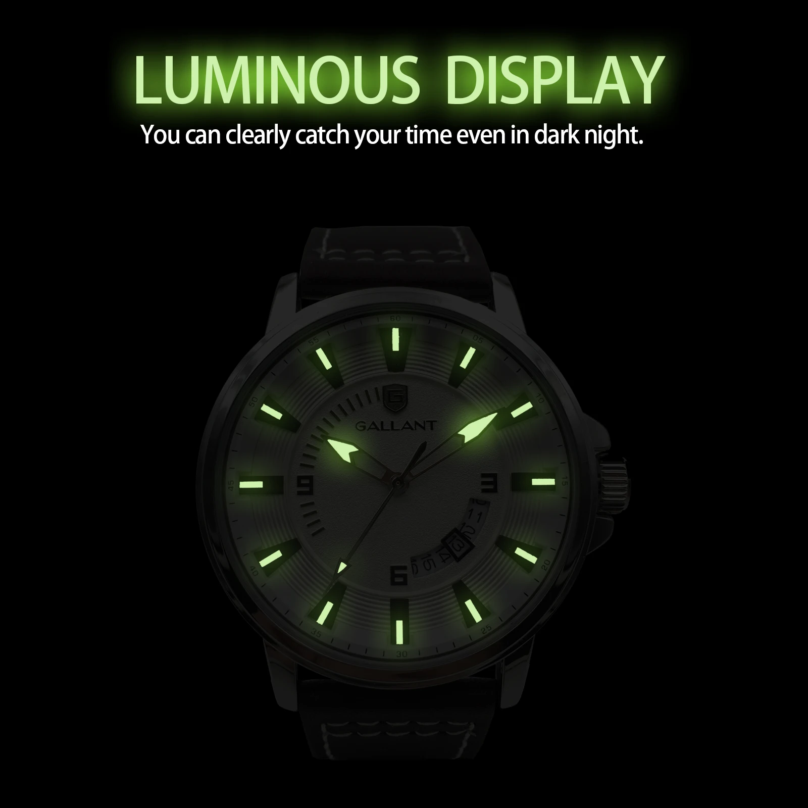 Men's Watch Casual Quartz Watch for Men Sporty Waterproof Watch with Calendar Date Luminous Mens Analog Watch 44mm