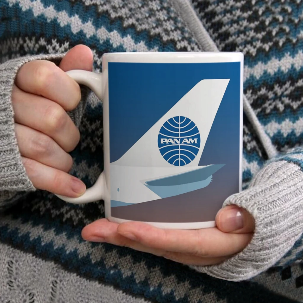 

Pan American World Airways designCoffee Mug Tea Cup 11oz Coffee Cup Funny Birthday Ceramic Mug Personalized Cup