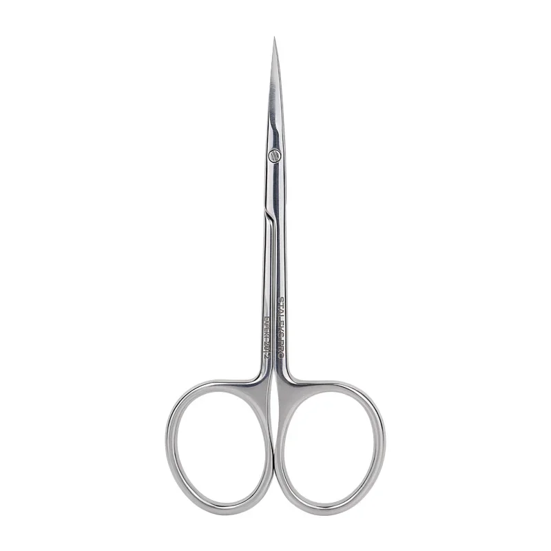 STALEKS SE-20-2 Nail Scissors High Quality Stainless Steel Elbow Eyebrow Scissors Profession Trim Nose Hair Makeup Tool