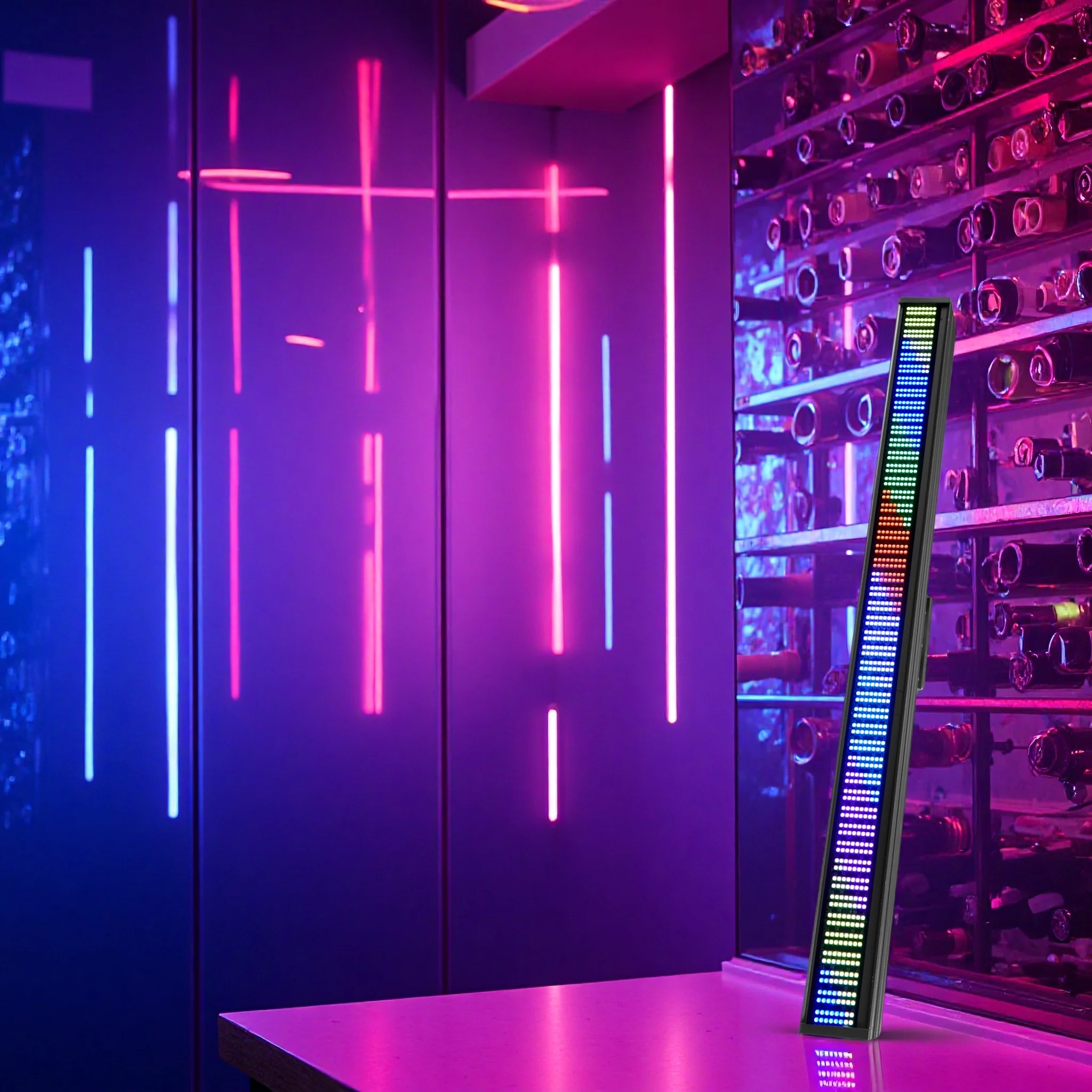 1/2/4 قطعة 200 واط LED ضوء إحترافي 192 التقسيم RGB 3in1 بار ديسكو ضوء DMX السوبر مشرق Dj غسل بار ستروب المرحلة تأثيرات الإضاءة #4