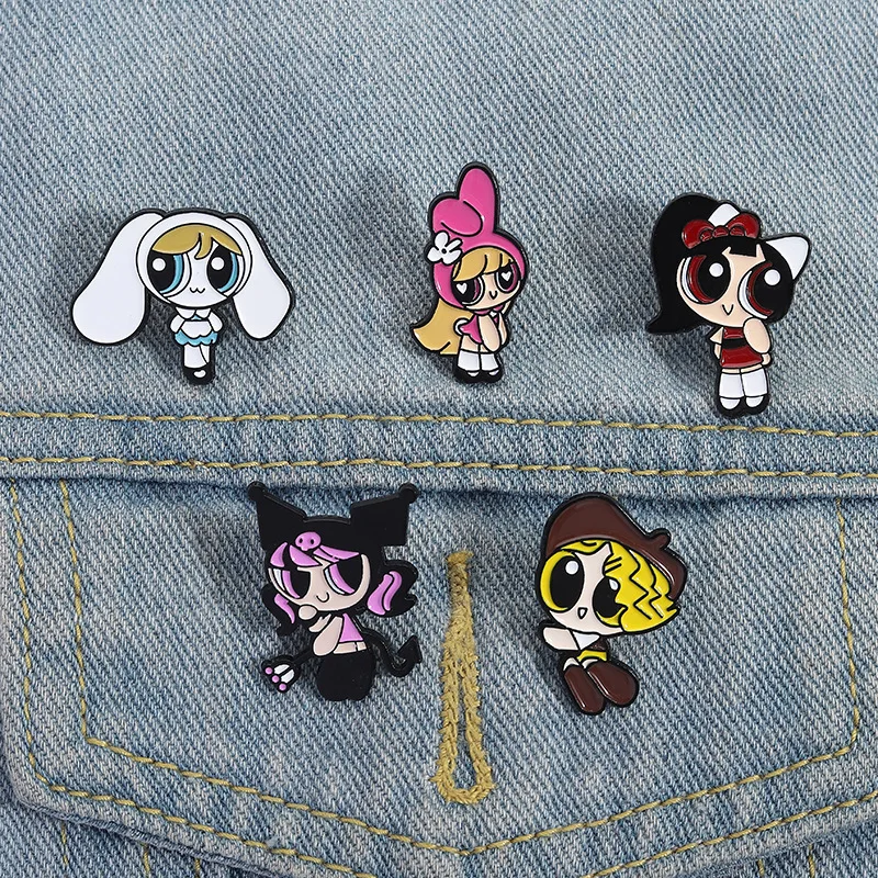 Kreatywne przypinki broszki z motywami zwierzęcych z kreskówek, urocze postacie z anime, przypinki emaliowane do cosplayu, ozdoby na klapę, biżuteria, rekwizyty, akcesoria, prezent.