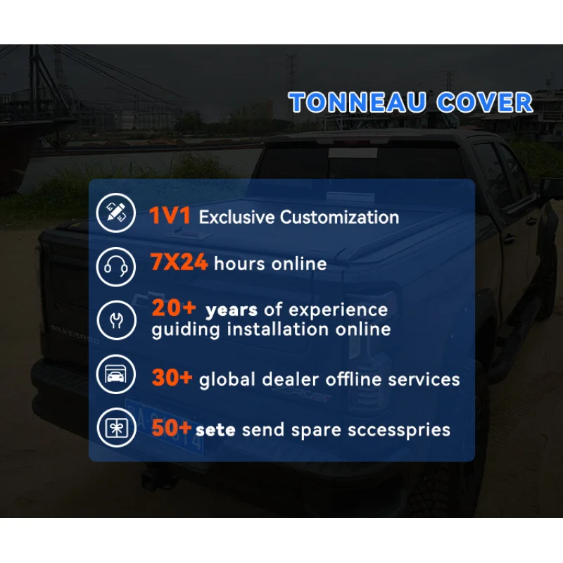 High Quality YTPIONEER Manual Roller Shutter Cover Waterproof with Lock for Isuzu Navara F150 Tundra Hilux Ranger