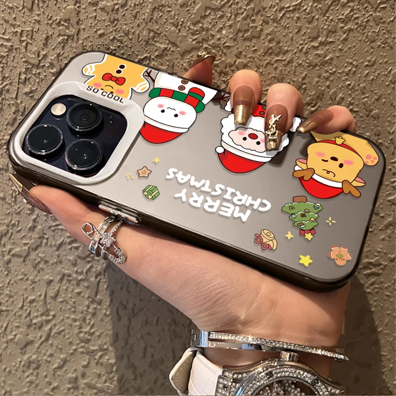 Funda bonita de Papá Noel para Samsung Galaxy S24 S23 S22 Ultra Plus FE A25 A35 A55 A24 A34 A54 A33 A53 5G, funda trasera para PC