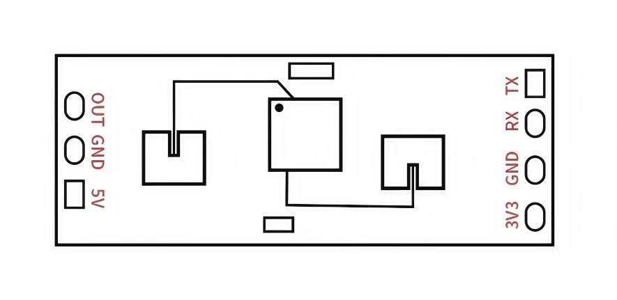 LD2412 24GHz mmWave-Radarsensor FMCW Modul zur Erkennung von menschlicher Anwesenheit und Mikrobewegungen, 9m Weitwinkel, UART GPIO – Detail 4