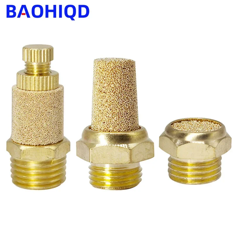 Brass Pneumatic Muffler M5 1/8 