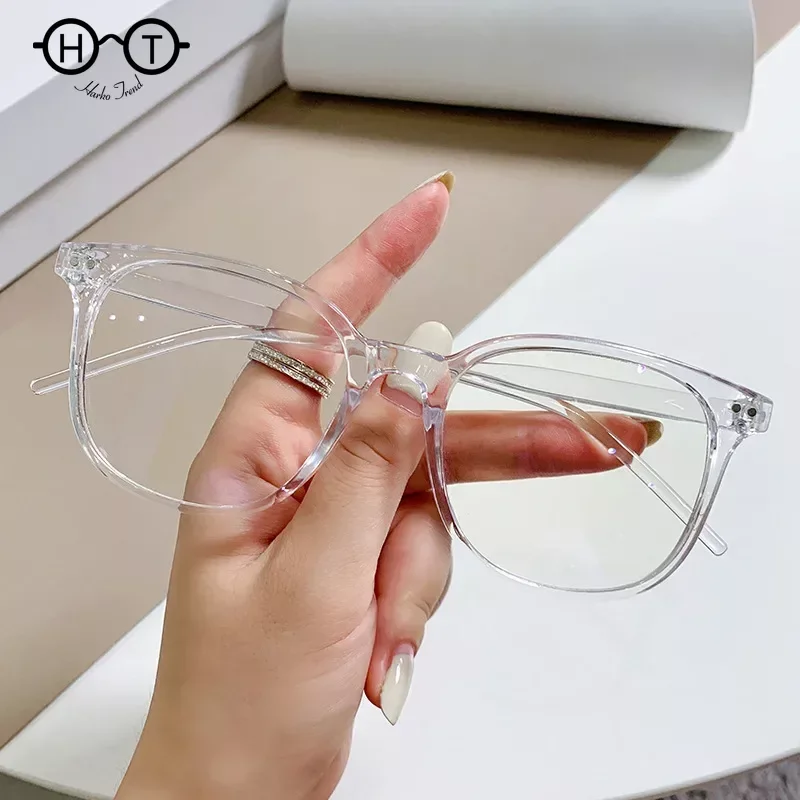 Korean Style Rice Nail Glasses for Men Retro Round Frame Eyeglasses Anti-blue Light Glasses Xiao Zhan The Same Paragraph