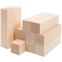 Wood Carving Block Premium Basswood Carving Blocks Kit Square Wooden Bar Balsa Wood Sticks Strips Hobby Kit Woodwork DIY Craft