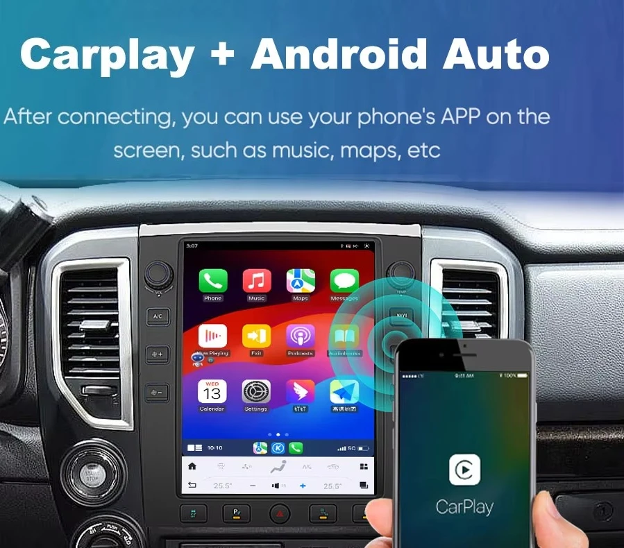 12.1 Inch Android 13 Car Radio for Titan 2010-2019 DSP Carplay Navigation Stereo Vertical Screen Head Unit