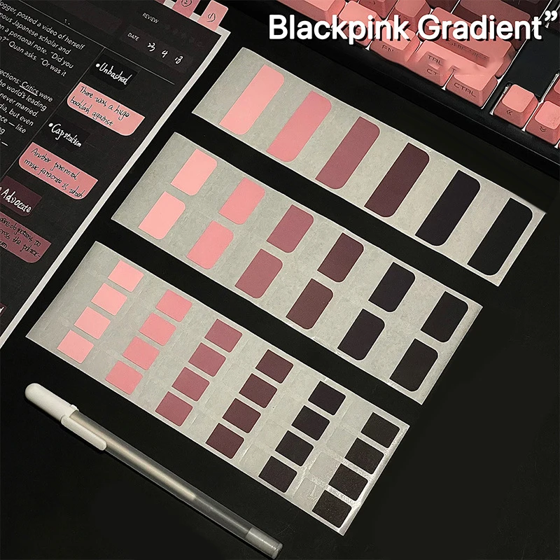 Translucent Multicolor Sticky Notes Simple Writable Notepads Index Tabs Stationery School Offices Supplies