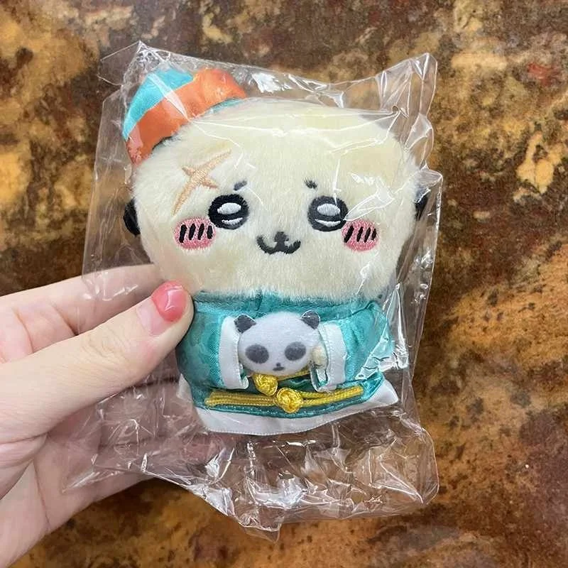 Anime Chikawa Magic Panda Angel Restaurant Rakko Cartoon Plush Doll Girl Student Schoolbag Pendant Cute Keychain Decoration Gift