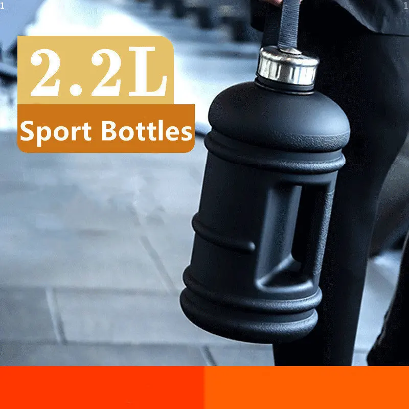 2200Ml Outdoor Large Portable Sports Bottles Capacity Plastic Travel Cold Water Cup Fitness Gym Protein Shaker Sport Bottle