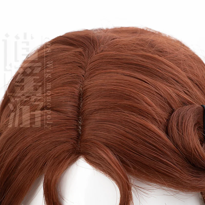 Klein Meisje Geheugen Dorothy Cosplay Pruik Spel Identiteit V 55Cm Bruin Hittebestendig Synthetisch Haar Halloween Party Cos Pruiken Pruik Cap