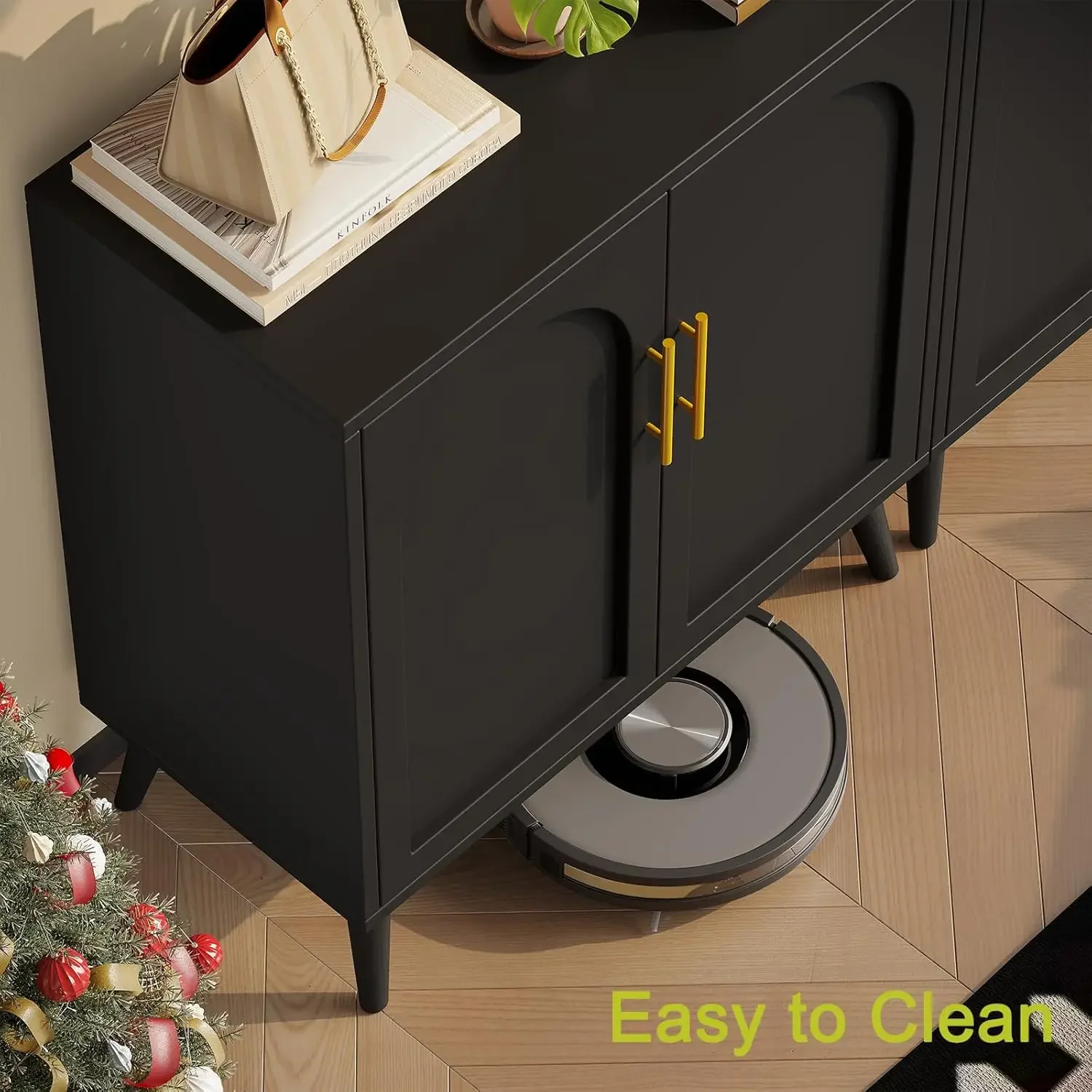 [سعر مخفض، حار بيع! ]مجموعة من خزانتين للتخزين مع 4 أبواب، وخزانة أرضية للحمام، وخزانة جانبية حديثة