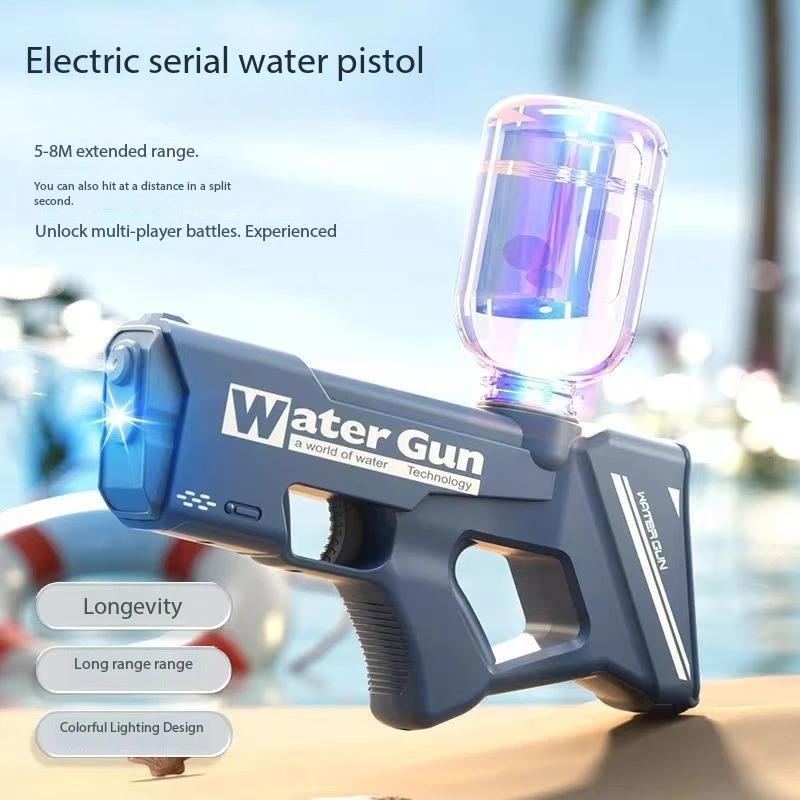2025 nueva pistola de agua, juguete de tiro completamente automático, aspersor de alta presión, juguete de fiesta en la piscina para playa al aire libre, regalo para niños y adultos