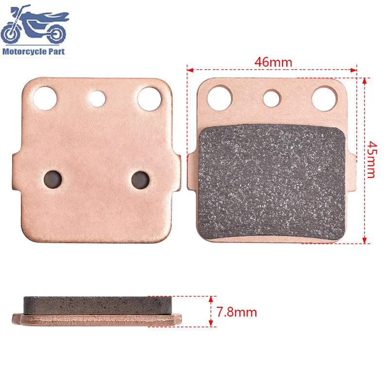 

Motorcycle Copper Sintered Rear Front Brake Pads For YAMAHA YFM660 YFM 660 TRX300EX TRX 300 X9 TRX400 TRX 400 X9 YFM350 Raptor
