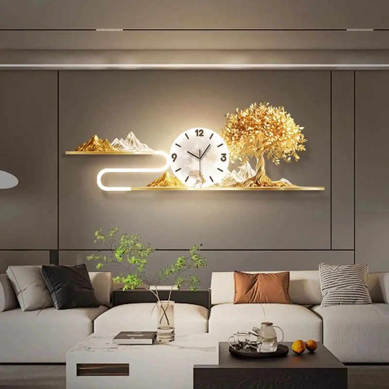 Fashion Creative Clock Wall Living Room Digital Luxury Aesthetic Wall Watch Nordic Silent Orologio Da Parete Home Decoration