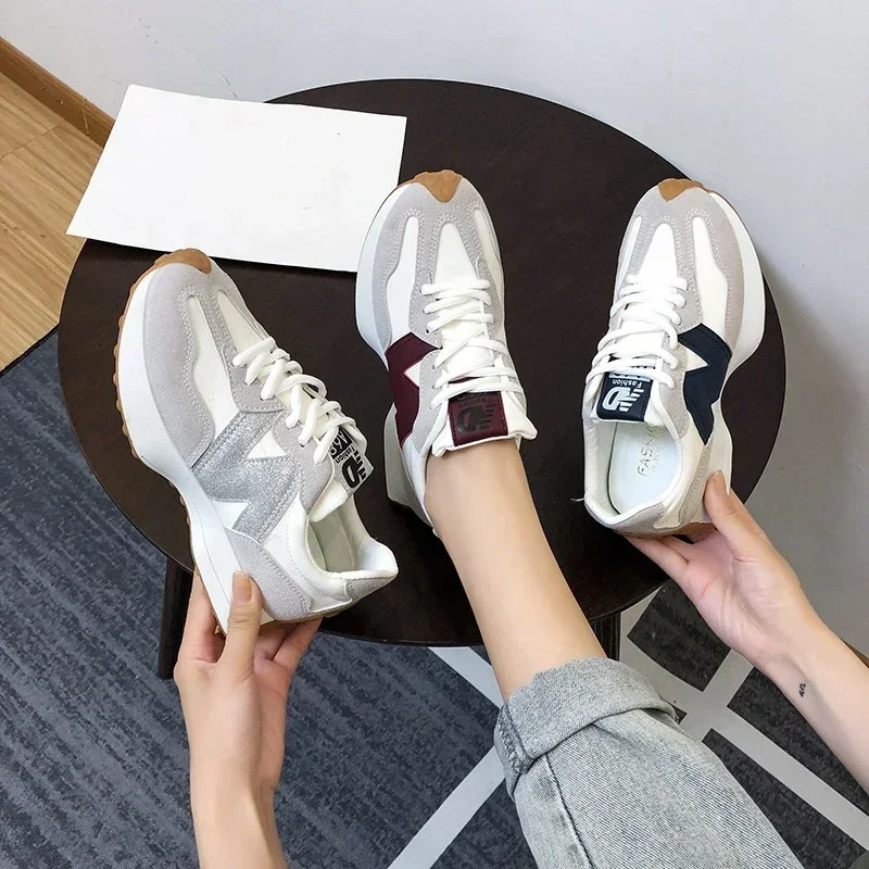 

Woman Fashion Breathable Lace Up Sports Shoes for Women Platform Walking Designer Shoes New Women's Causal Sneakers Summer Shoes